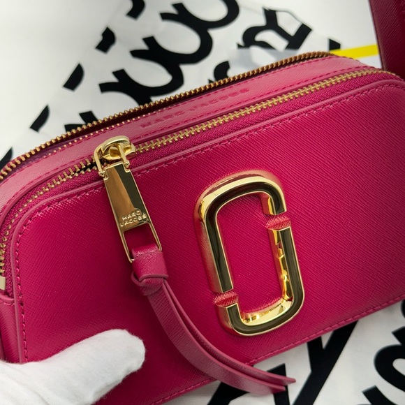 Marc Jacobs New With Tags Snapshot/Slingshot Lipstick Pink Leather Handb… - Picture 9 of 13